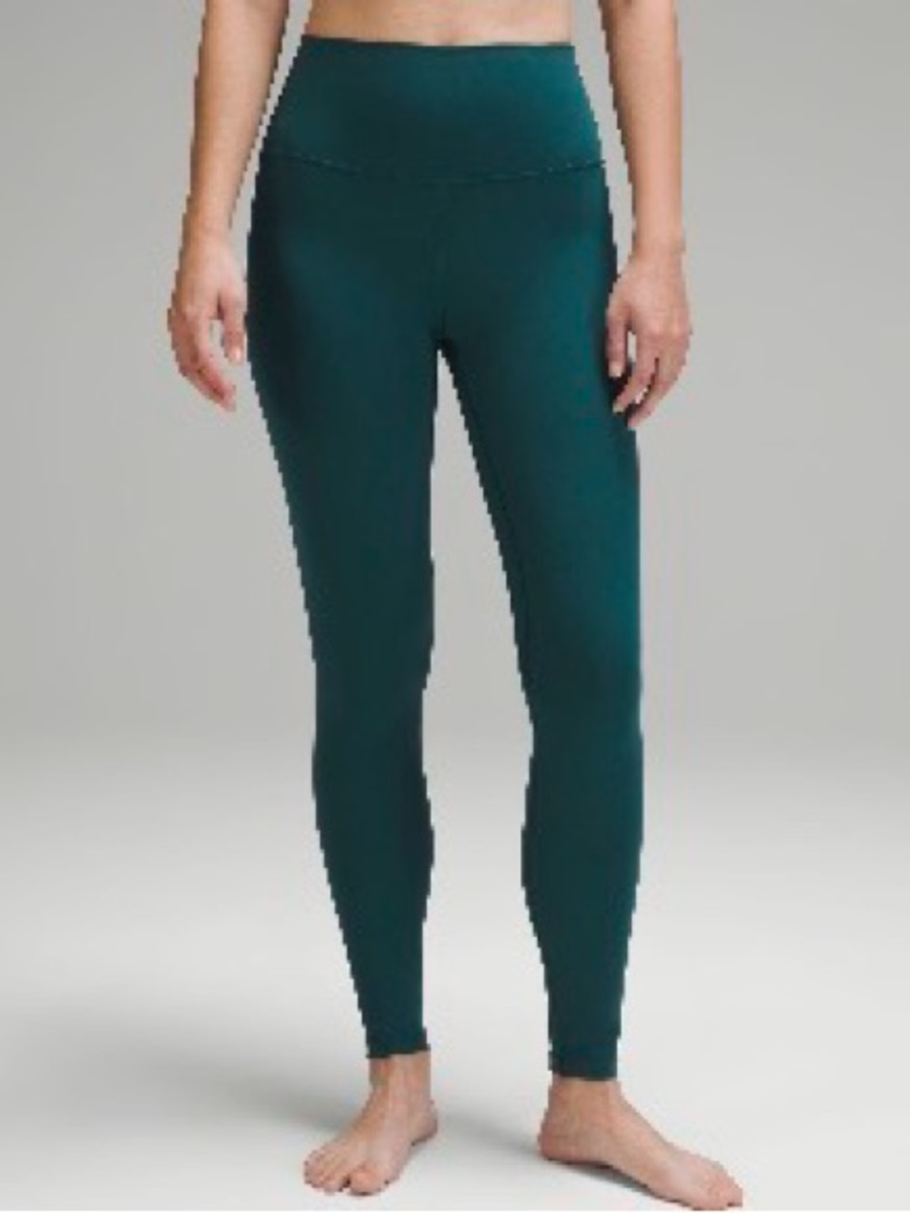Lululemon High Waisted Align Leggings 28” Storm Teal Size 6 EUC
